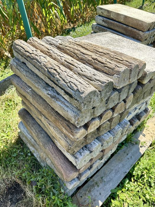 Obrzeże betonowe palisada imitacja drewna