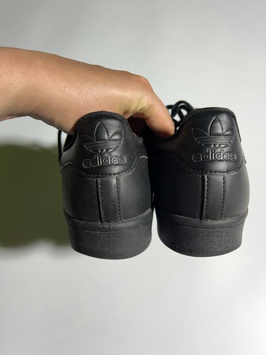 Оригинал! Adidas Superstar triple black 45