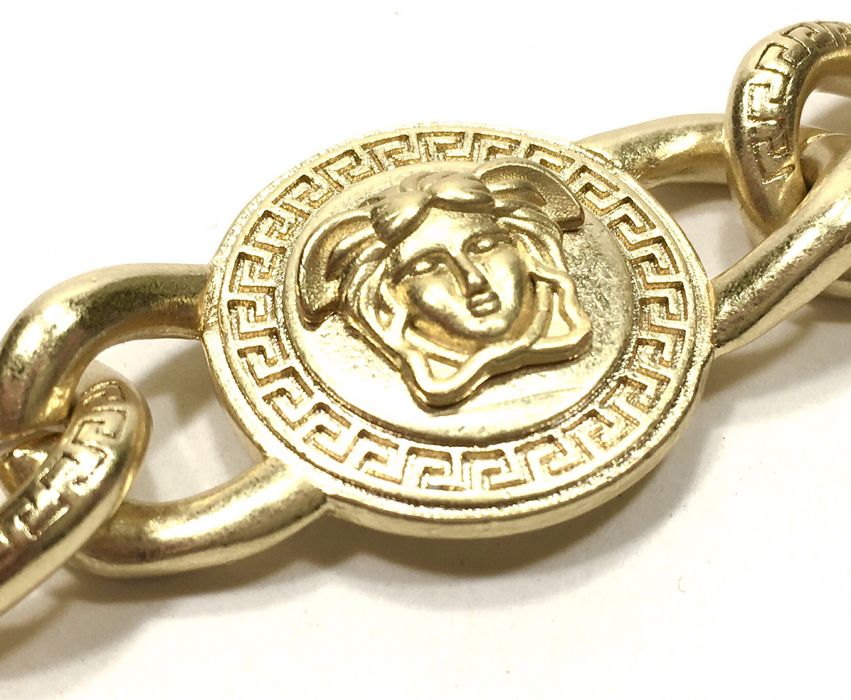 Złota męska bransoleta splot VERSACE•bita próba 585•pozłacana 14K