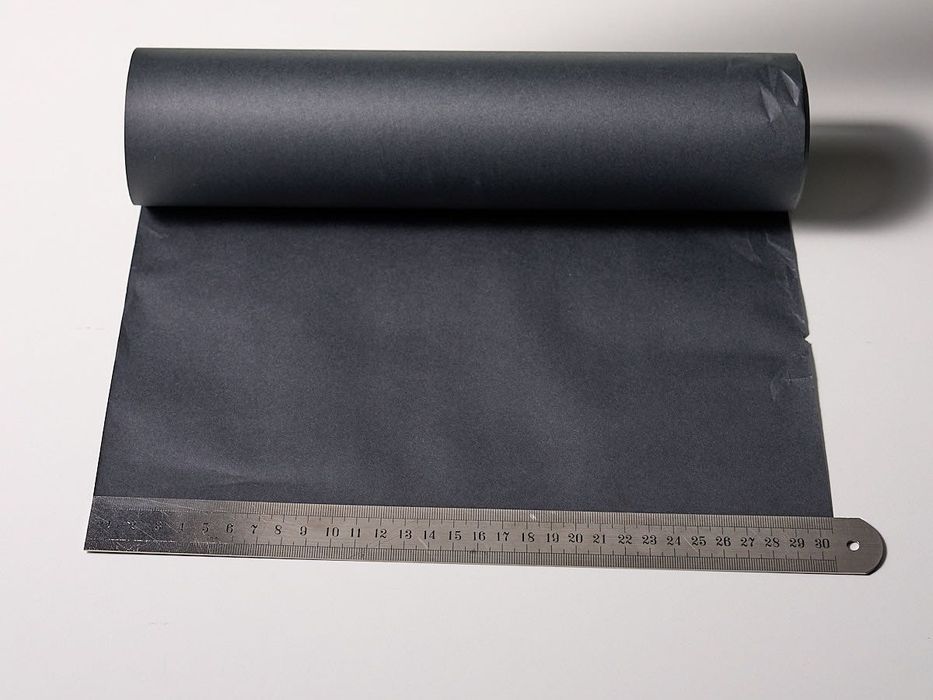 Rolo papel Kraft liso preto 0,30 x 25m