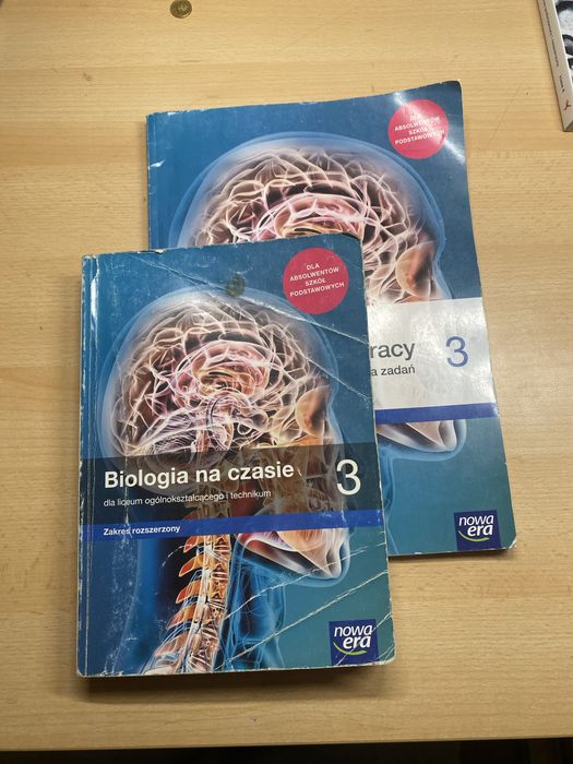 Podrecznik oraz ćwiczenia biologia na czasie dla klas trzecich o zakresie rozszerzonym