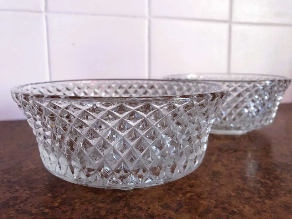Хрустальная конфетница салатник фруктовница соты раритет