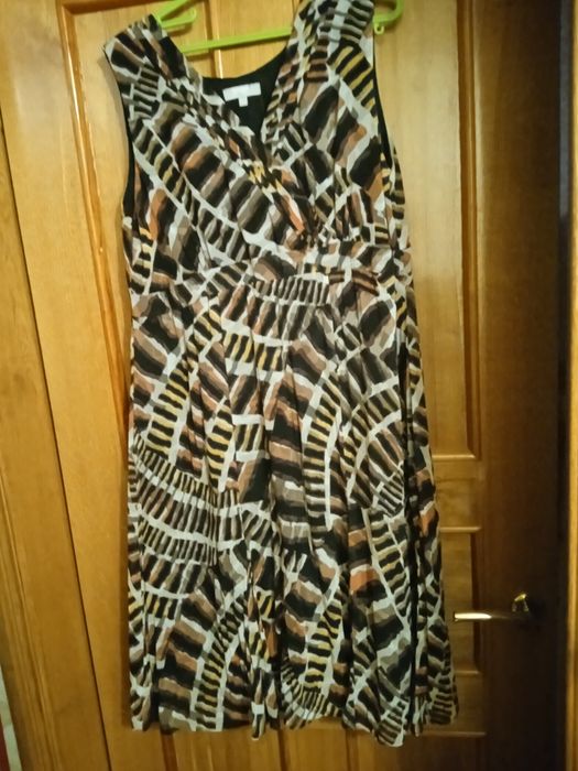 Платье шифон запах на груди годе на подкладке