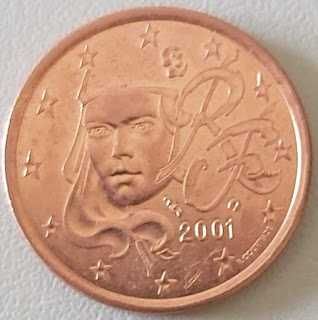 5 Cêntimos de 2001  da França