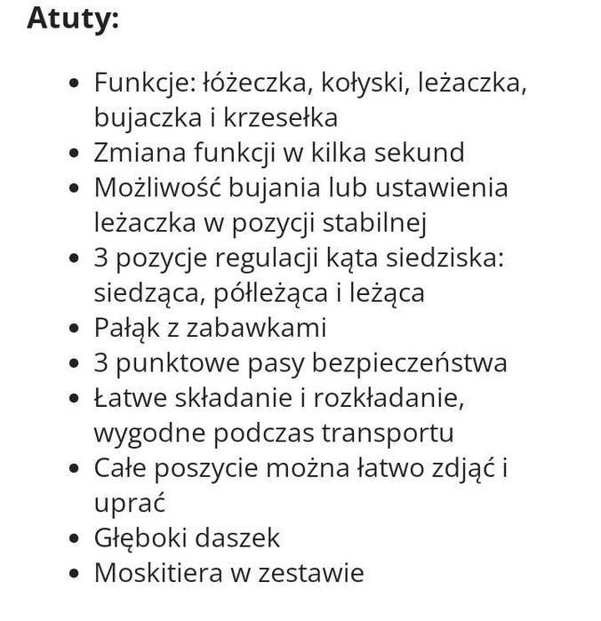 Sprzedam bujaczek leżaczek