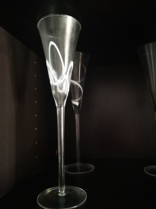 12 copos de champanhe - flute - nunca usados