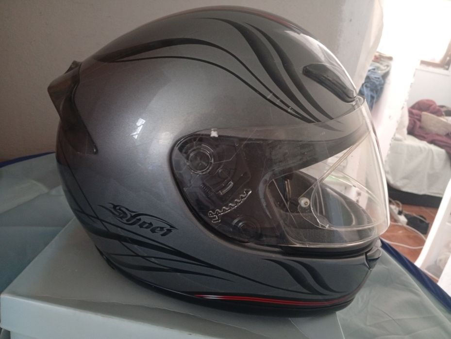 Capacete Shoei RF-1000 — Cinzento / Grafite (Como Novo)