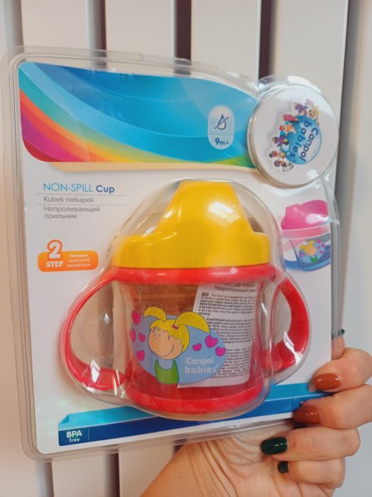 Kubek niekapek 9 miesięcy + Canpol babies Nowy