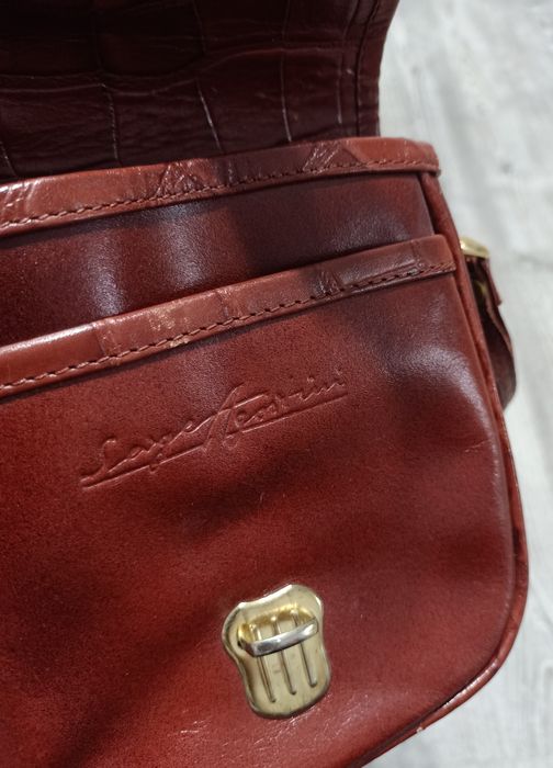 Serge agostini retro vintage oldschool torebka mała listonoszka