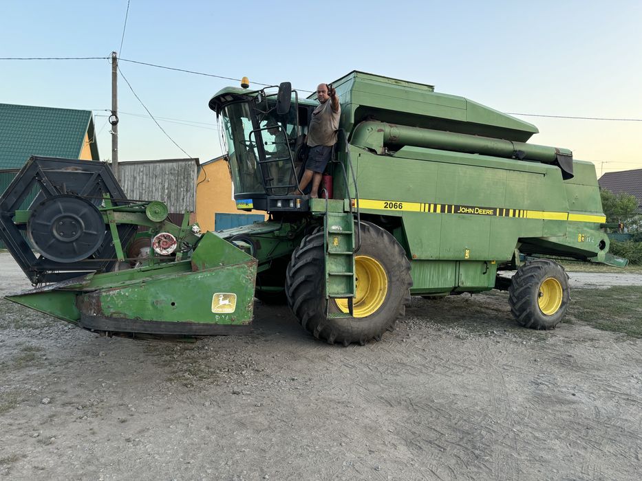 John Deere 2066 джон дір жатка 5,5м візок.Обмін