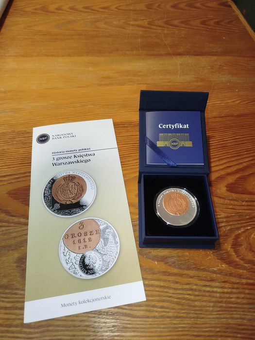 20 zł 3 grosze Księstwa Warszawskiego 2025 + folder emisyjny