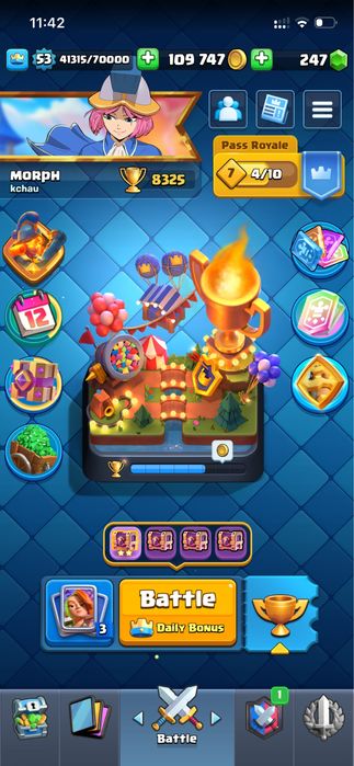 ПРОДАМ ‼️ Аккаунт клеш рояль 8300, 18 ЭВО