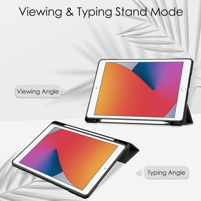 Чохол-книжка Transparent Acrylic для iPad 10.2 - чорний прозорий