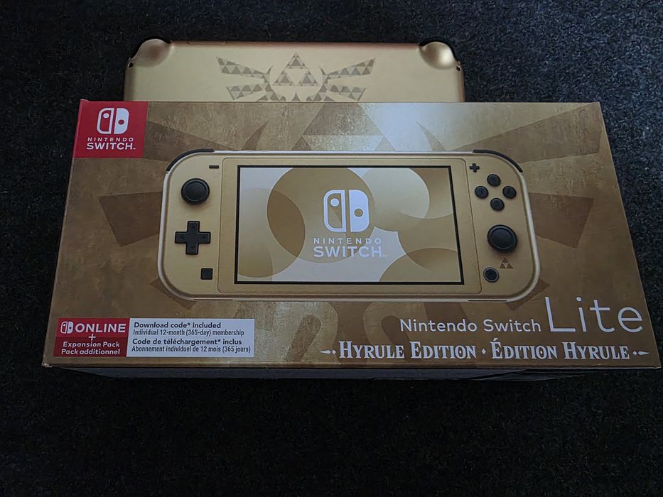 Nintendo Switch Lite - Hyrule Edition (Never Used)64729616262531123