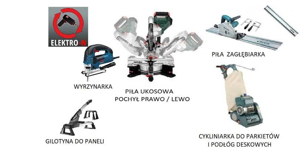 Piła ukosowa ukośnica Metabo z posuwem  wynajem wypożyczalnia