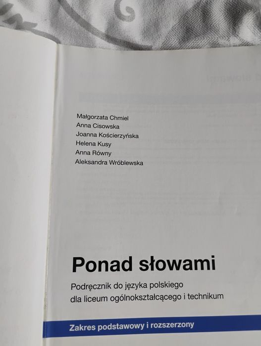Podręcznik do języka polskiego Klasa 2 do liceum i technikum .