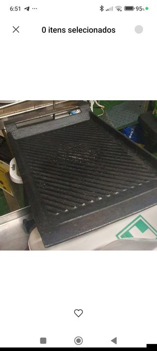 Grelha em ferro fundido