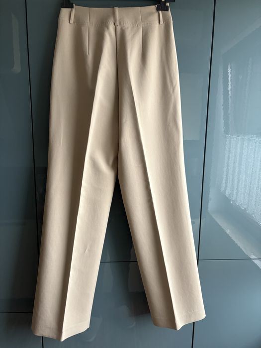 Spodnie wide Leg Reserved 36 S beżowe eleganckie