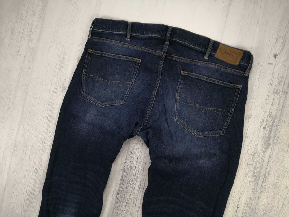 Polo Ralph Lauren męskie spodnie 38/32 XXL jeansowe Varick slim okazja