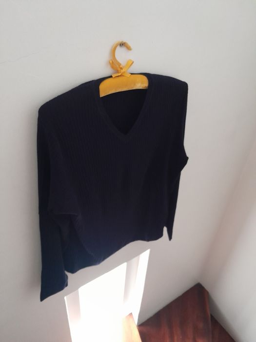 Pullover de homem azul escuro/Giovanni Galli