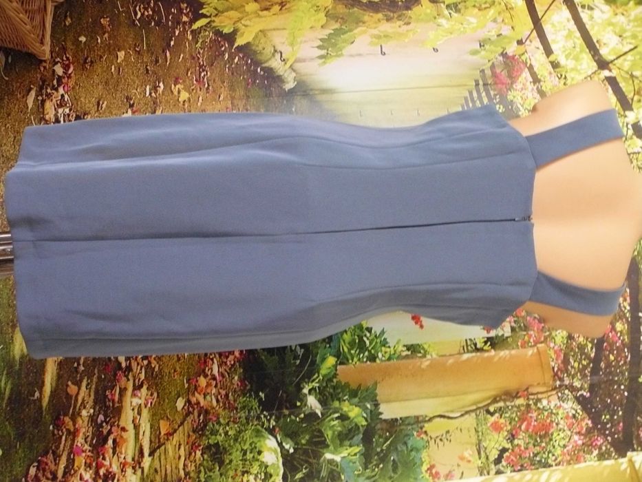 Carina kostium biznesowy komplet żakiet płaszczyk+ sukienka set 42 44