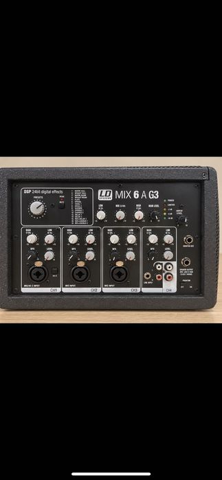 LD Systems MIX 6 A G3 — активна колонка з мікшером та ефектами (караоке—можливість підключити гітару)