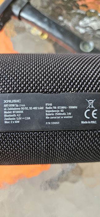 Głośnik bluetooth Xmiusic BTS800k