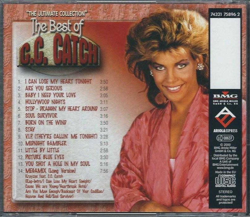 3 CD C.C. Catch - The Best Of (The Ultimate Collection) (2000) (BMG Ar