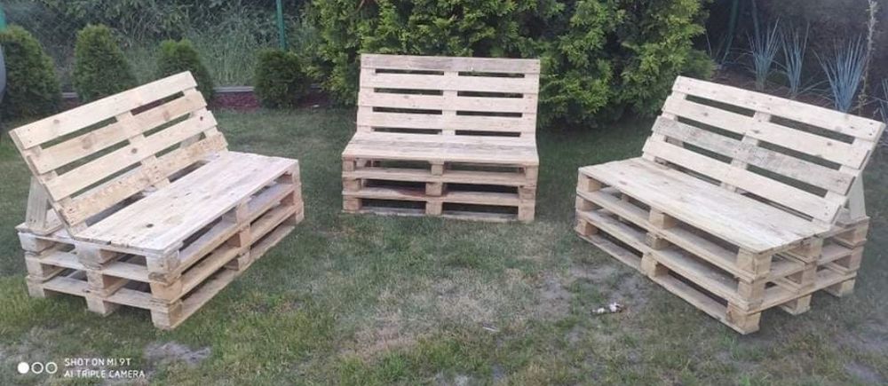Solidne ławki ogrodowe z palet