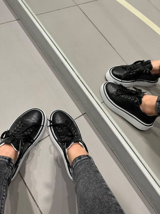 Щкіряні кеди кроссівки питон зозуля