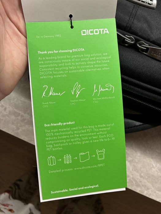DICOTA - torba na laptop 14 - 15,6. Bardzo solidna. Nowa z metką