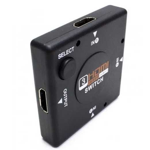 Switch HDMI 3 Entradas 1 Saida Full HD 1080p