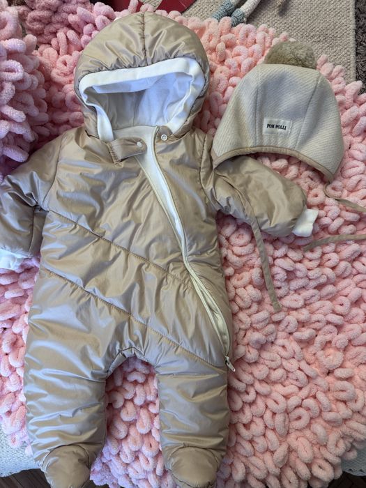 Комбінезон весняний і шапка 0-3 міс