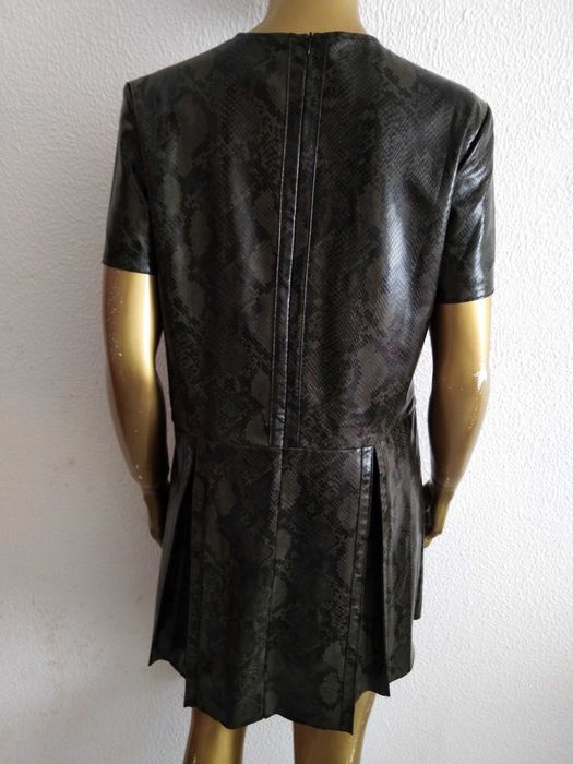 Vestido Capa Camuflado Tipo Pele Cobra Sfera Collection L