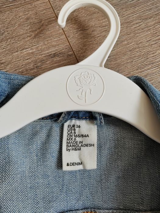Kurtka jeansowa krótka H&M 36 S