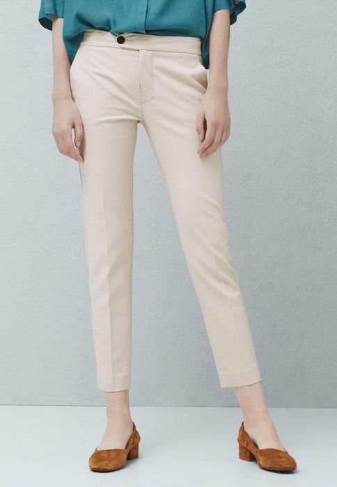 Класичні укорочені брюки mango