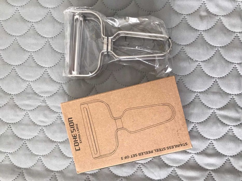 Obieraczka do warzyw ze stali nierdzewnej komplet 3 sztuki + GRATIS