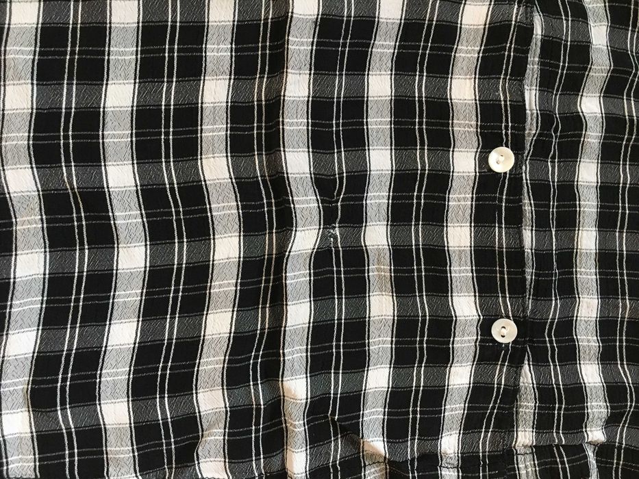Lekka zapinana retro bluzka w kratkę vichy marki Ecco +