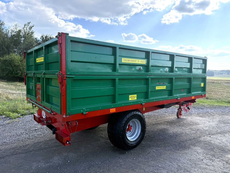 Przyczepa jednoosiowa TECHMONT T-151/2 5000 kg 2012 rok Stan BARDZO DOBRY