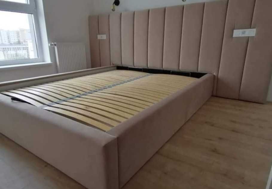 Łóżko łóżka tapicerowane kontynentalne na wymiar