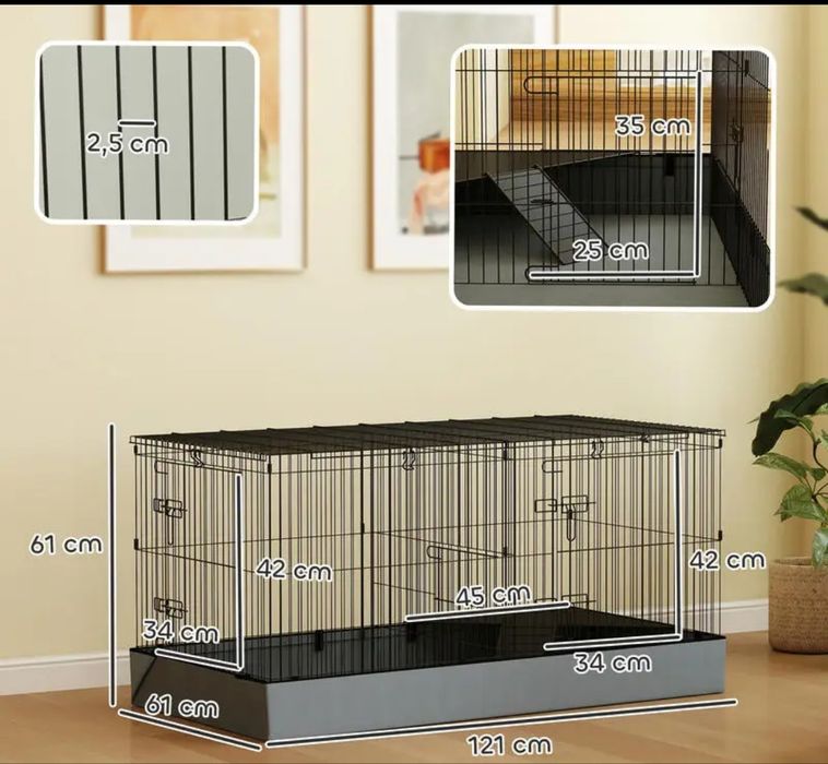 Klatka dla gryzoni duża 120cm