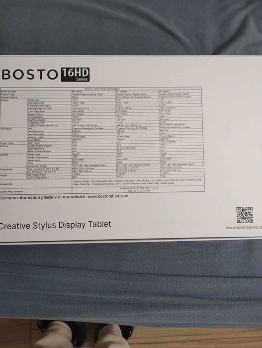 Tablet Graficzny, Bosto 15,6 cala