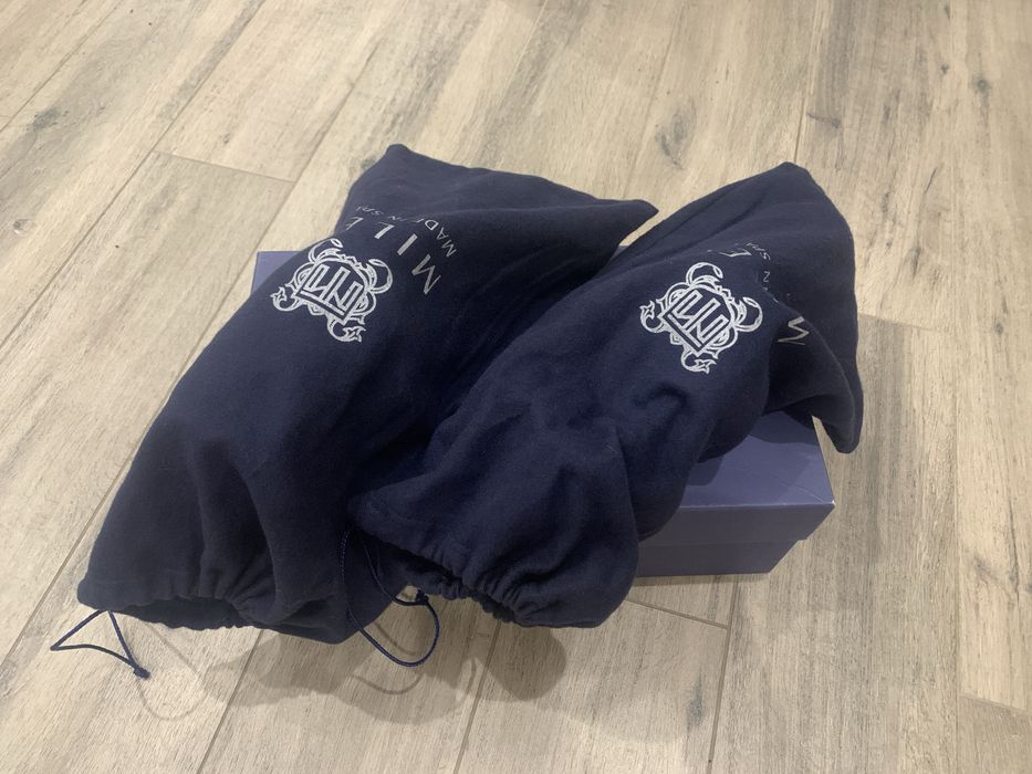 Pantofle Oxford Miler Menswear skóra szerokie