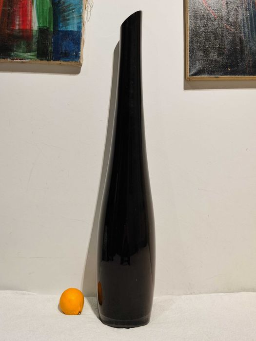 Wazon szklany 90 cm, xxl, czarny