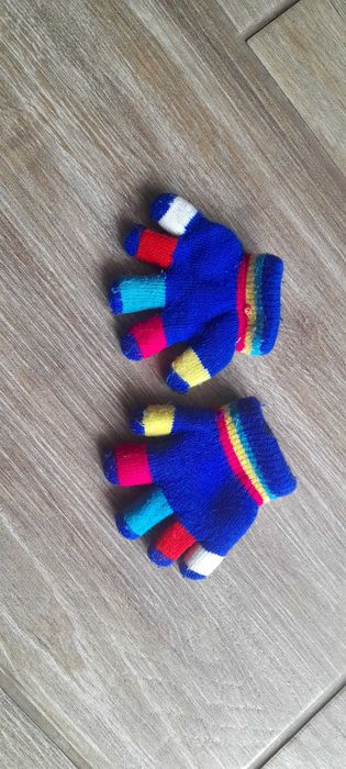 Rękawiczki niemowlęce ocieplane 2 warstwowe