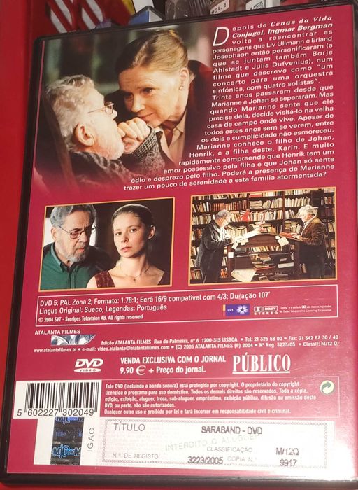 DVD Saraband de Ingmar Bergman