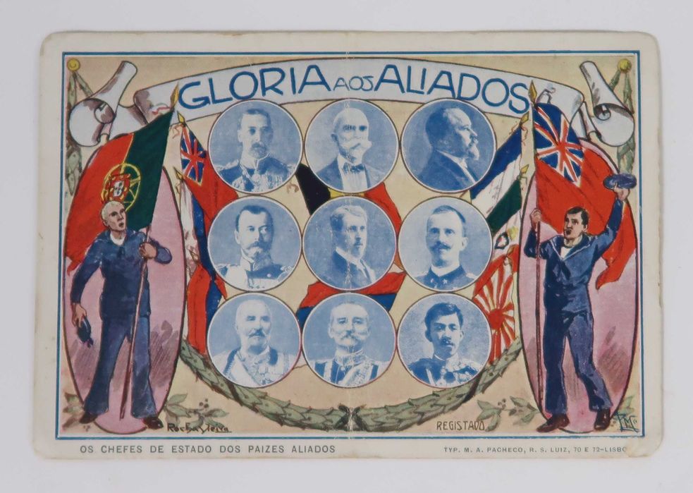 Postal Gloria aos Aliados (muito raro)