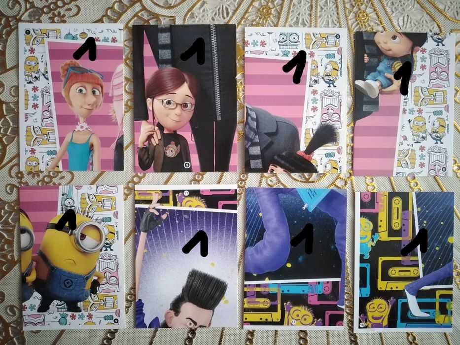 Karty kolekcjonerskie Minionki