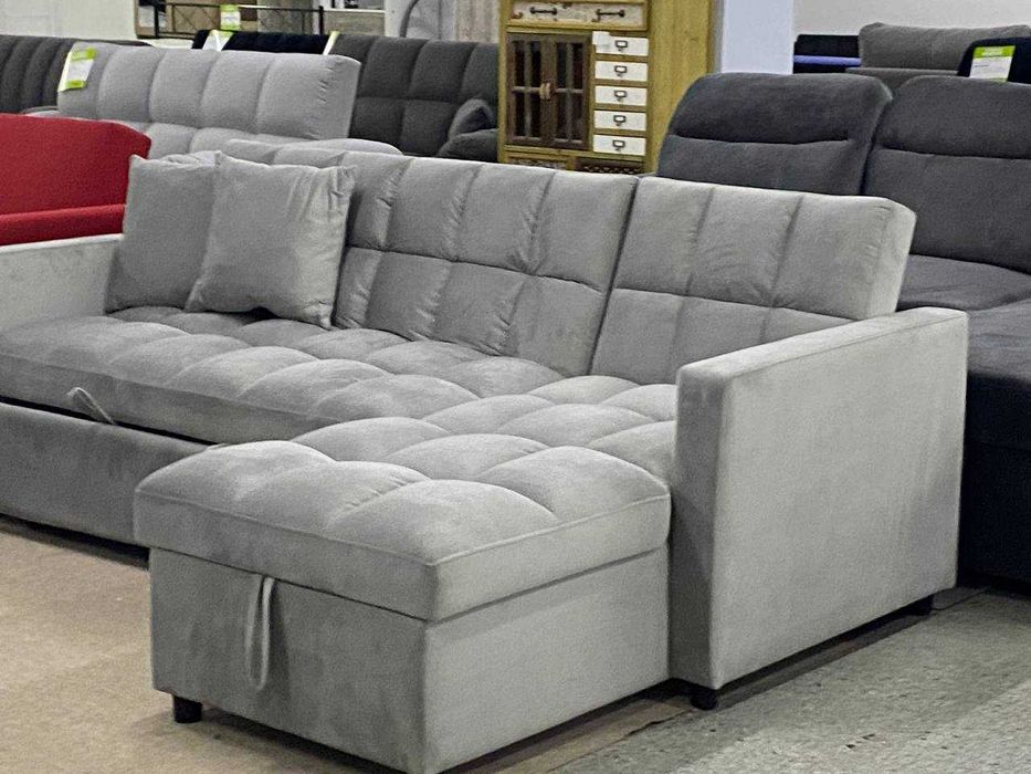 sofá-cama novo cinza  - envio gratis