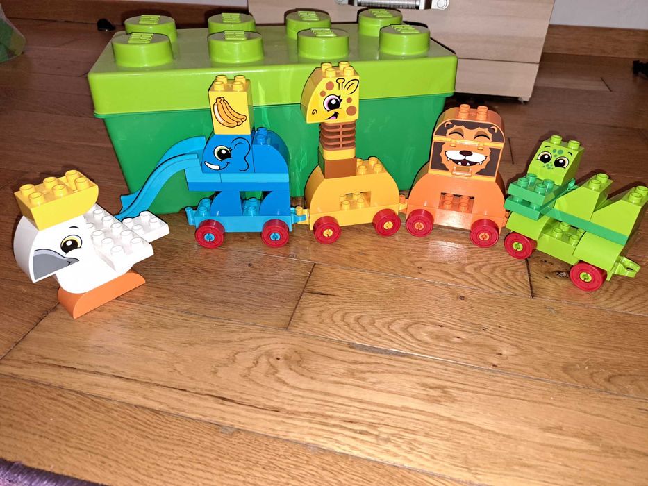 Lego duplo pociag zwierząt